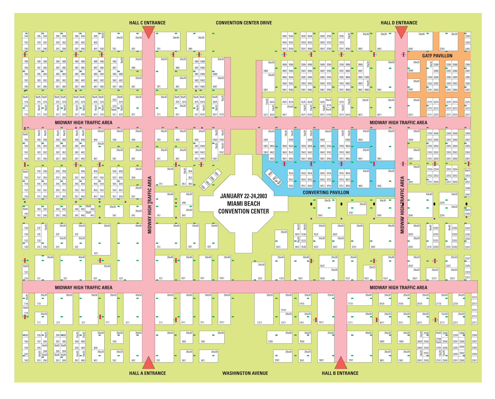 Trade Show Site plan diagram artwork