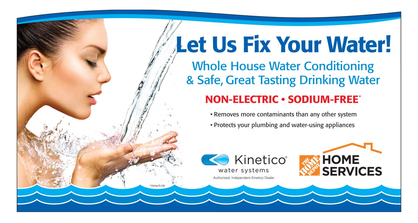 Home Depot display cart signage.