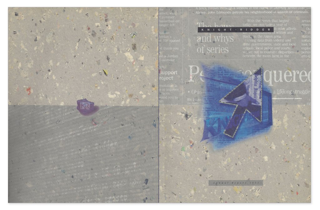 Knight-ridder annual report typesetting