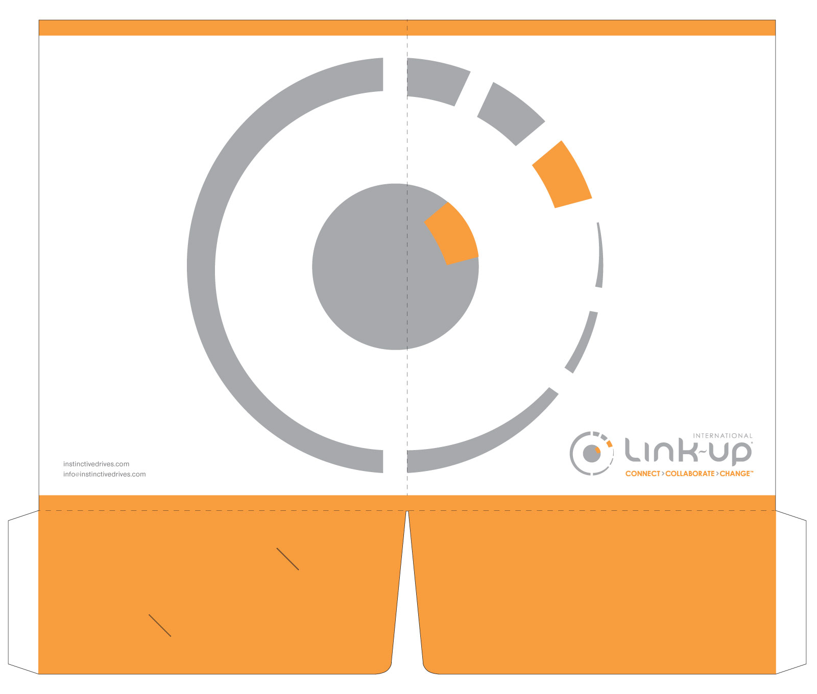 presentation folder artwork for link-up