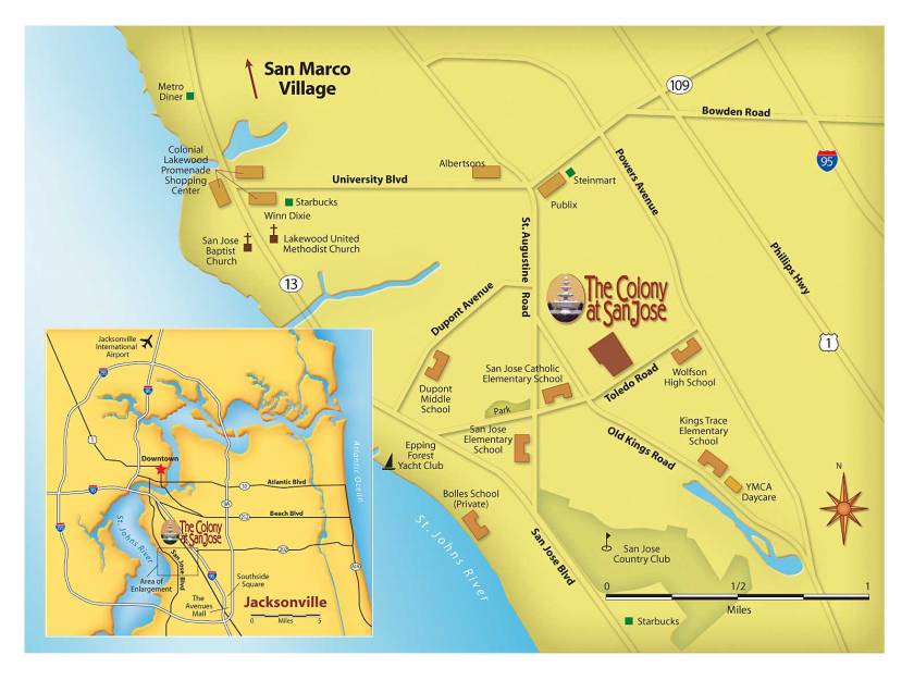 Location map for real estate development, pre google-maps!