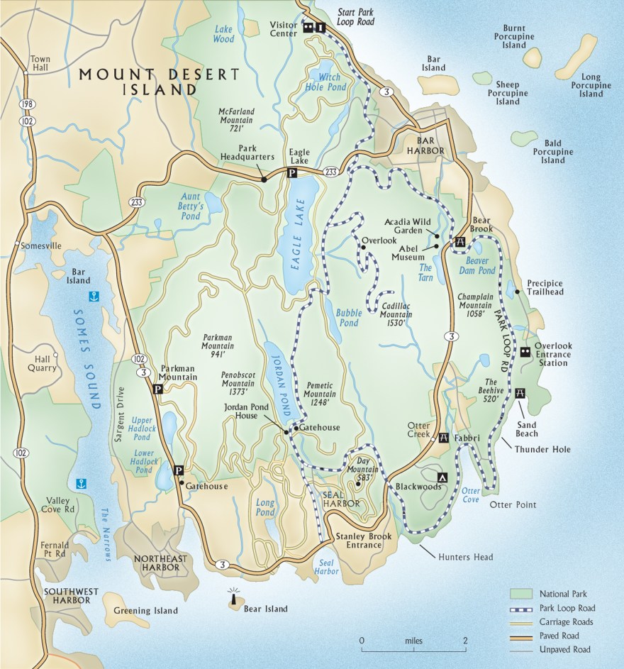 illustration and artwork for Mount Desert Island