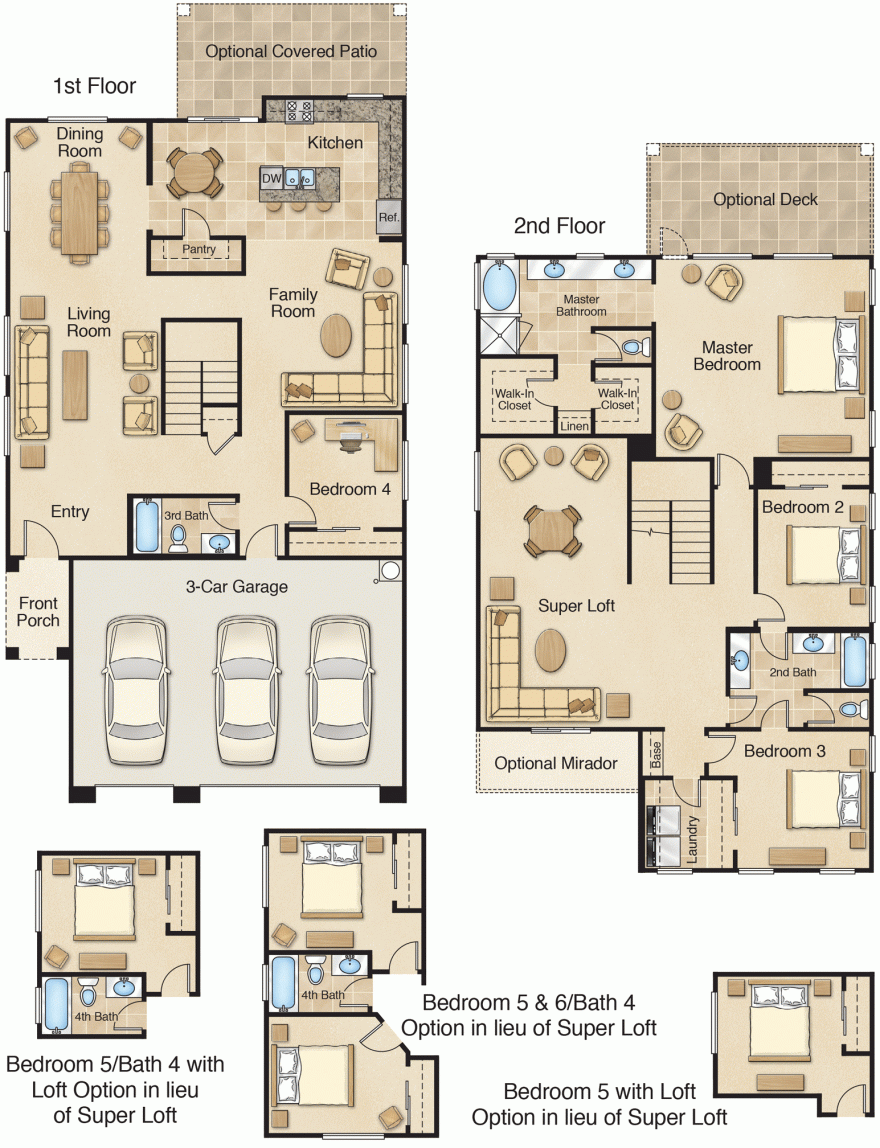 housing development luxury floor plan artwork