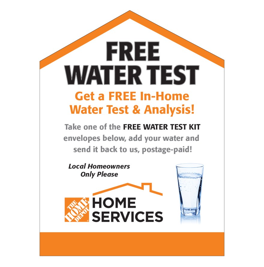 Home Depot Water Test Tree Sign design