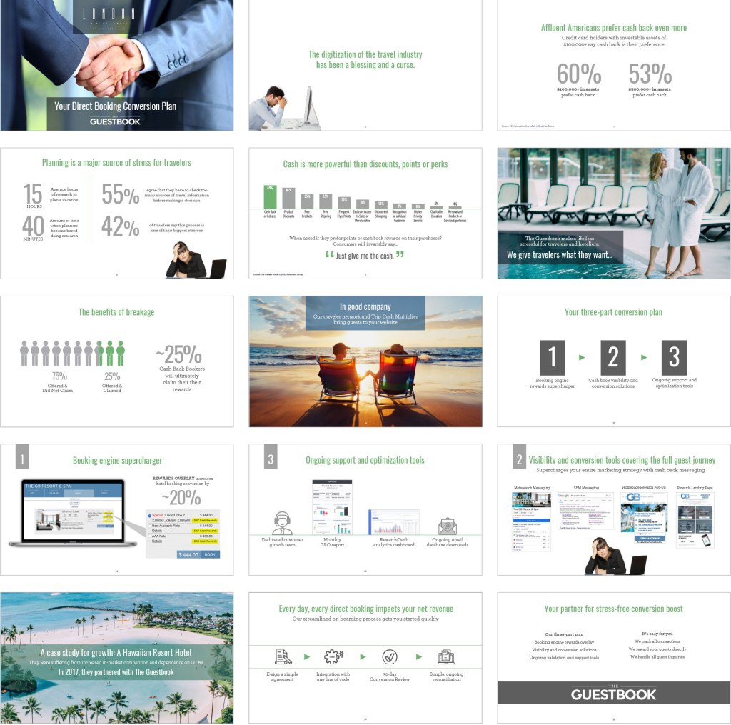 PowerPoint and Keynote specialist. Beautiful presentation design by a true professional. Demo Deck for hotel industry rewards program